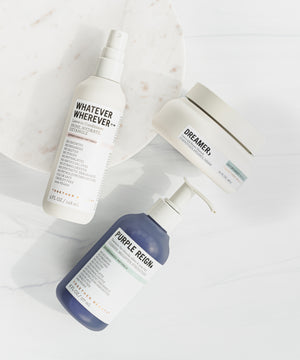 The Bright Tone Hair Care Bundle for brightening blonde, silver, or grey hair