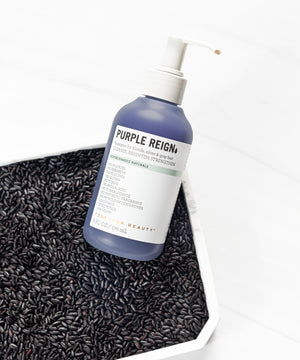 Purple Reign toning shampoo for blonde, silver, or grey hair