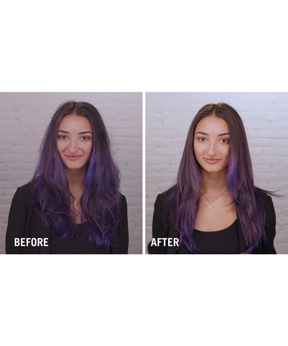 Dreamer hydrating hair repair mask - before and after